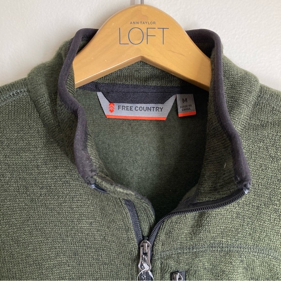 Free Country Olive Green Men's Vest - Picture 2 of 9